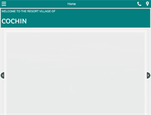 Tablet Screenshot of cochin.ca